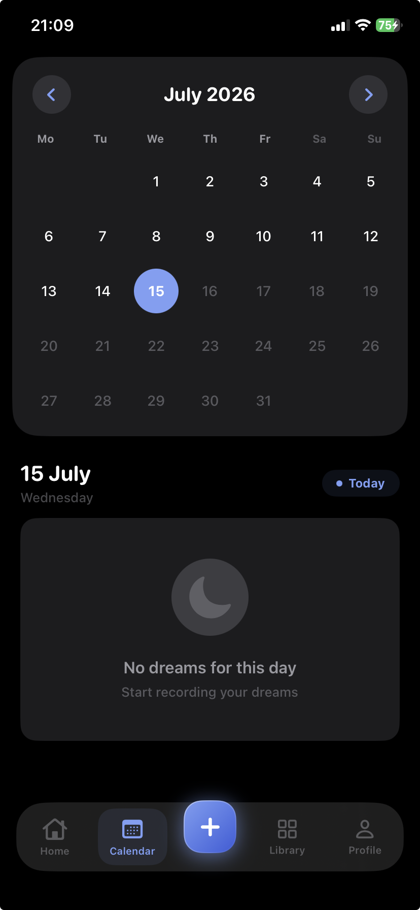 Dream calendar